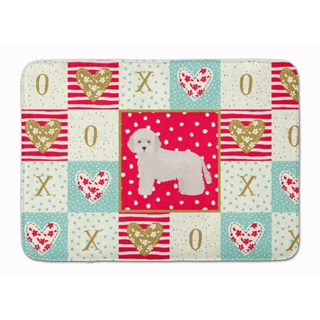 Carolines Treasures 19 x 27 in. Cyprus Poodle Love Machine Washable Memory Foam Mat CK5825RUG